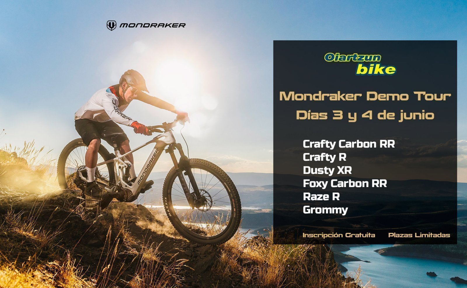Descubre la gama de bicicletas Mondraker en los Demo Tour en Oiartzun Bike