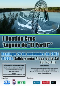 El I Duatlón Cros Laguna de El Portil, este domingo