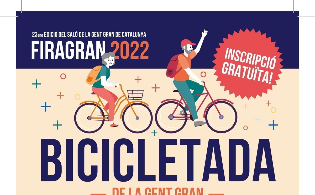 FiraGran organiza una gran Bicicletada para la gente mayor en Hospitalet el próximo 20 de octubre