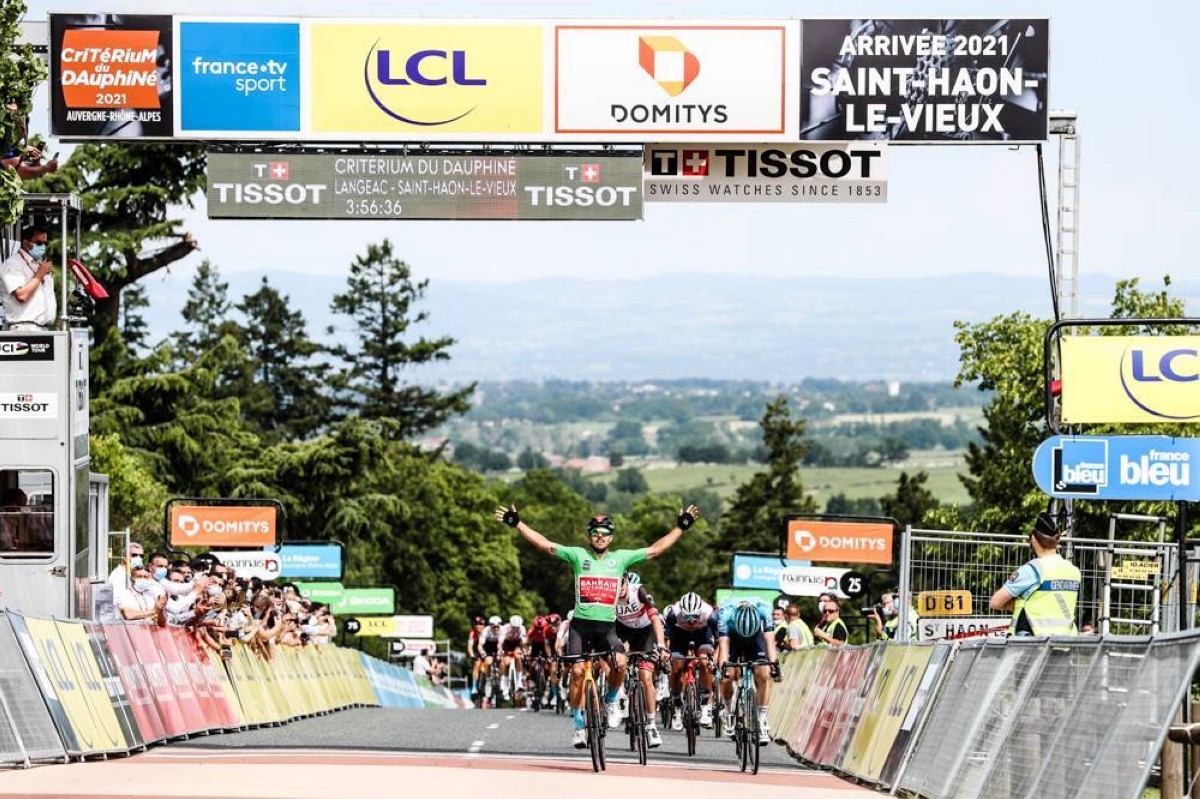 Sonny Colbrelli se lleva la tercera etapa del Critérium du Dauphiné