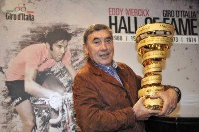 Eddy Merckx en el Salón de la Fama del Giro de Italia