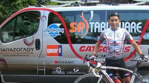 Mario Garc&iacute;a, Pedraza y Shchebelin (SP Tableware) en el Tour de Bulgaria