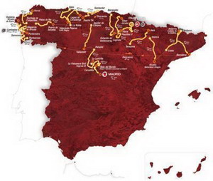 Etapas y recorrido Vuelta a España 2012