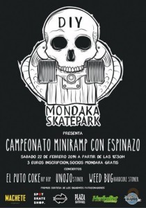 Campeonato en el skatepark indoor DIY Mondaka