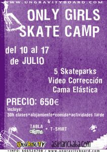 Este verano Skatecamp only girls