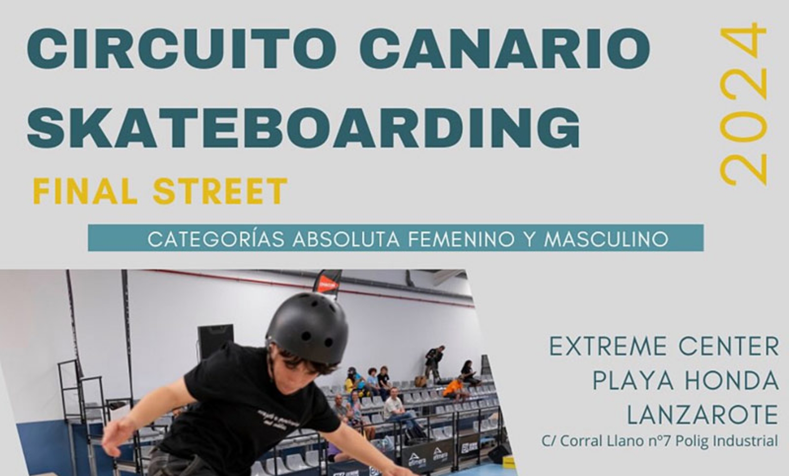 Circuito Canario de Skateboarding,final de Street 2024