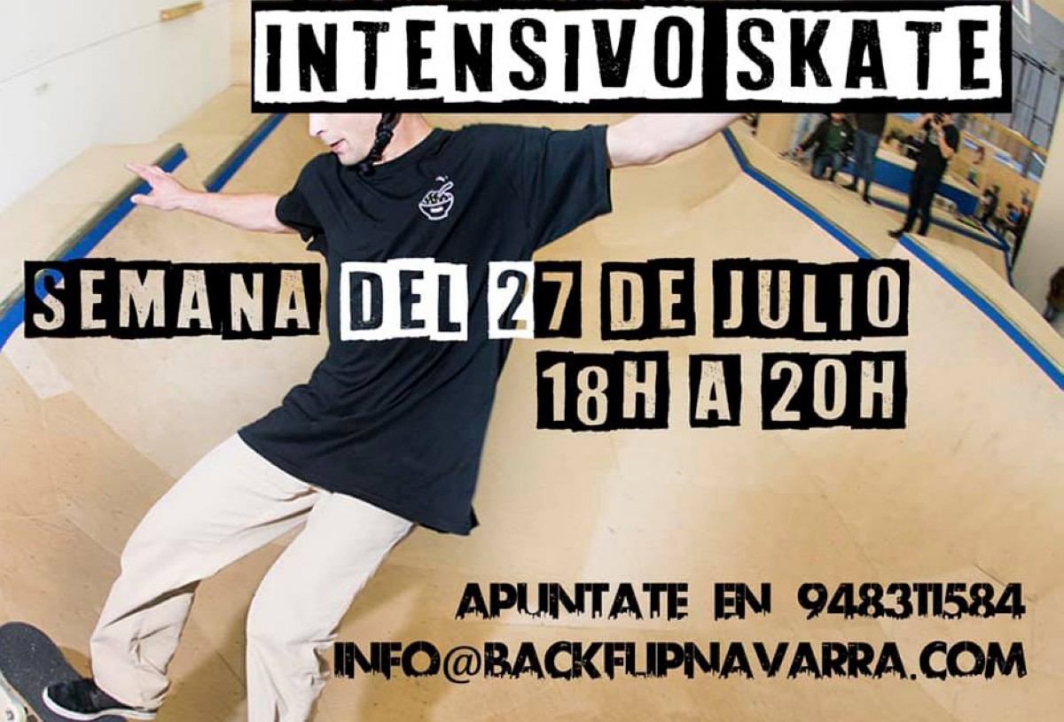 Curso intensivo de Skate en BlacjFlip Navarra