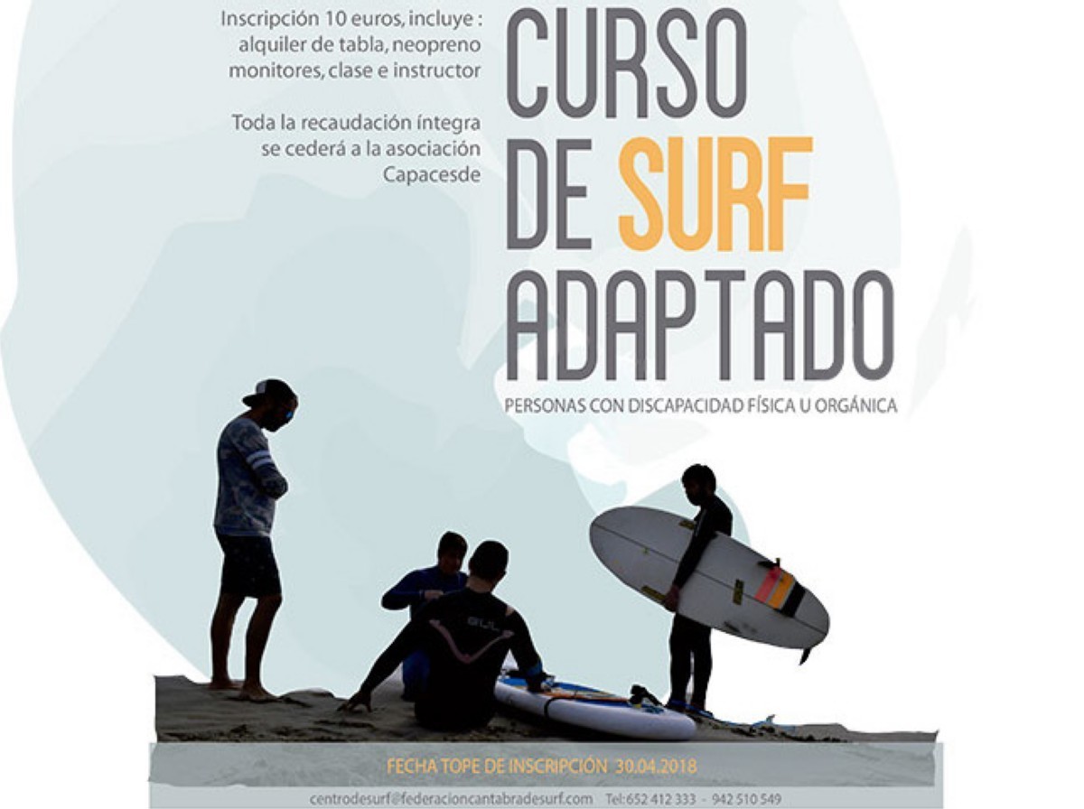 Curso de Surf Adaptado en Cantabria