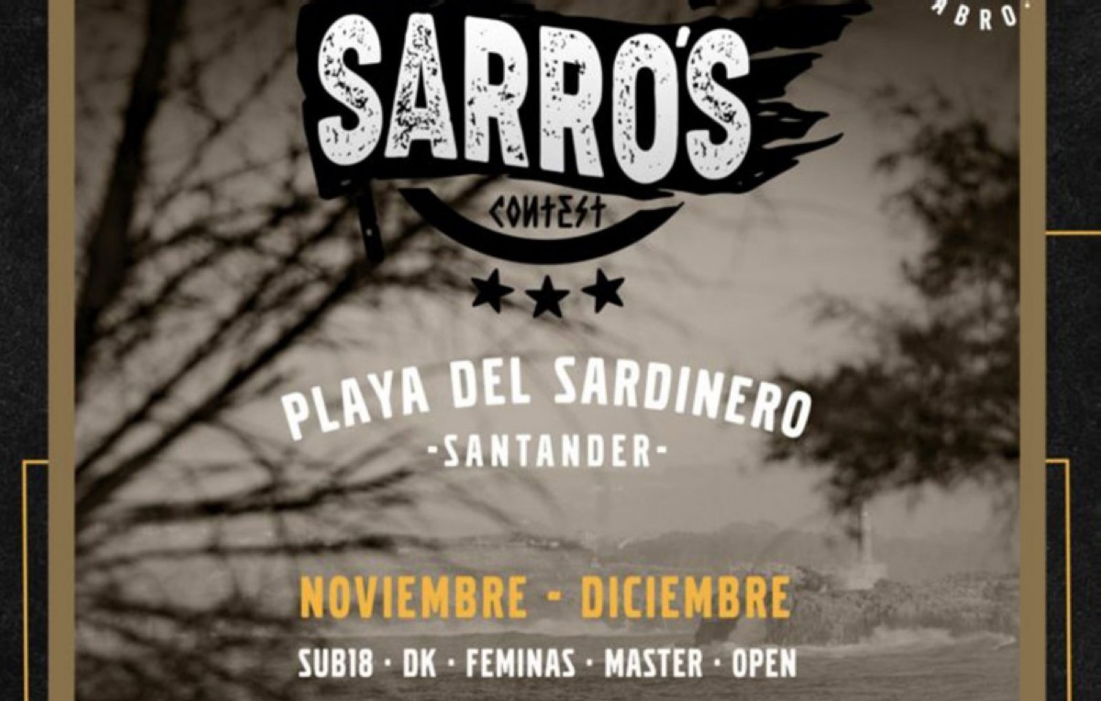 El I campeonato de bodyboard Sarros Contest en Santander