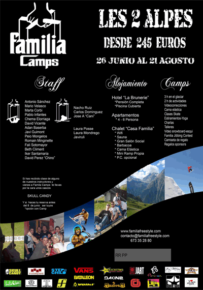 Los Familia camps para todos los bolsillos