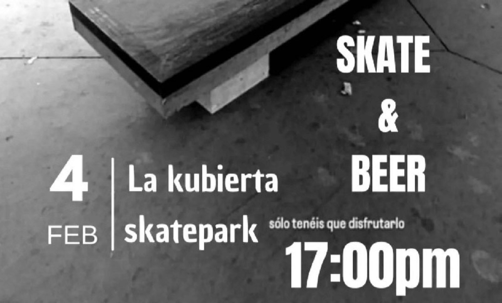 Fiest&#243;n en La Kubierta Skatepark en Galdakano (Bizkaia)