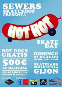 Hot hot skate day en el skatepark de Cimadevilla