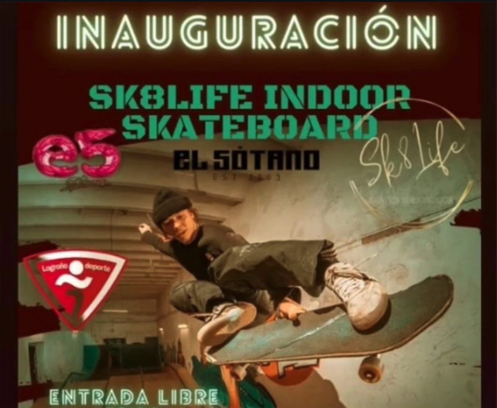 Inaguración del nuevo Skatepark Indoor en Logroño