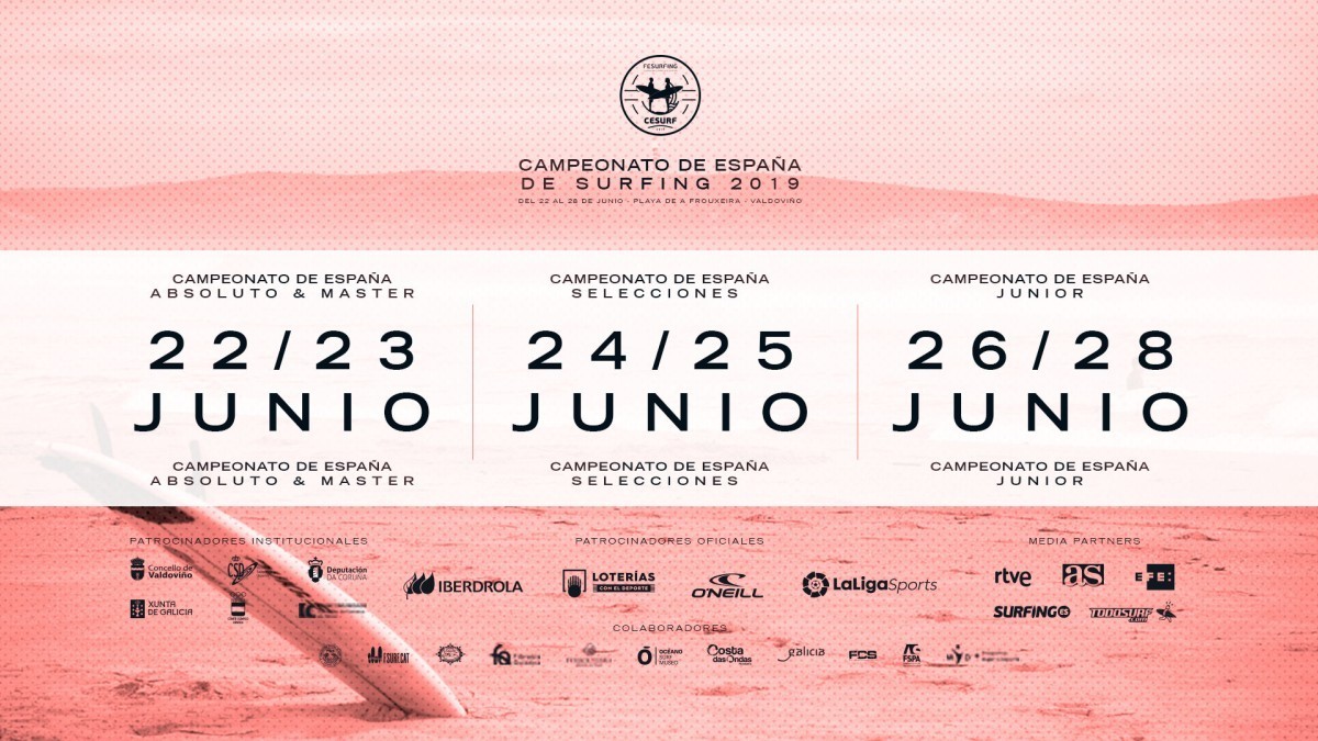 Inscripciones para el Campeonato de España de Surfing 2019