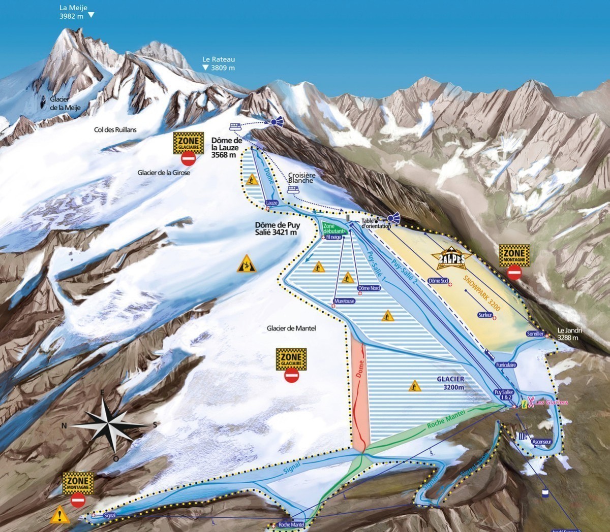 Les 2 Alpes se prepara para el esquí de verano