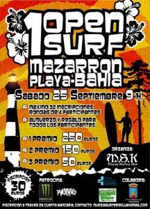 1ºOpen de Surf Mazarrón-Playa Bahía Murcia