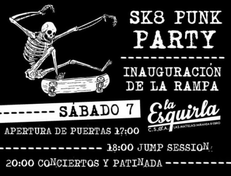 SK8 Punk Party en Miranda de Ebro