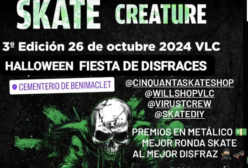 Skate Creature (Halloween fiesta de disfraces) 2024