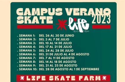 Campus verano skate en Life Skate Farm 2023