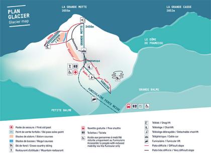 Esquiar en Verano en el Glaciar Grande Monte de Tignes