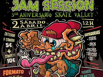 Jam Sessión por el 3º Aniversario de Skate Valley