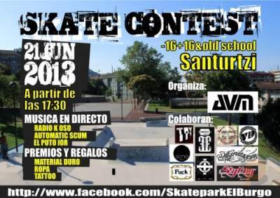 Skate Contest en el Skatepark de El Burgo