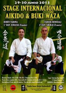 II Stage de AIKIDO & BUKI WAZA en Sabadell 2013