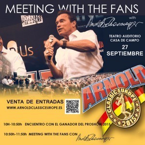 Arnold meeting withthe fans