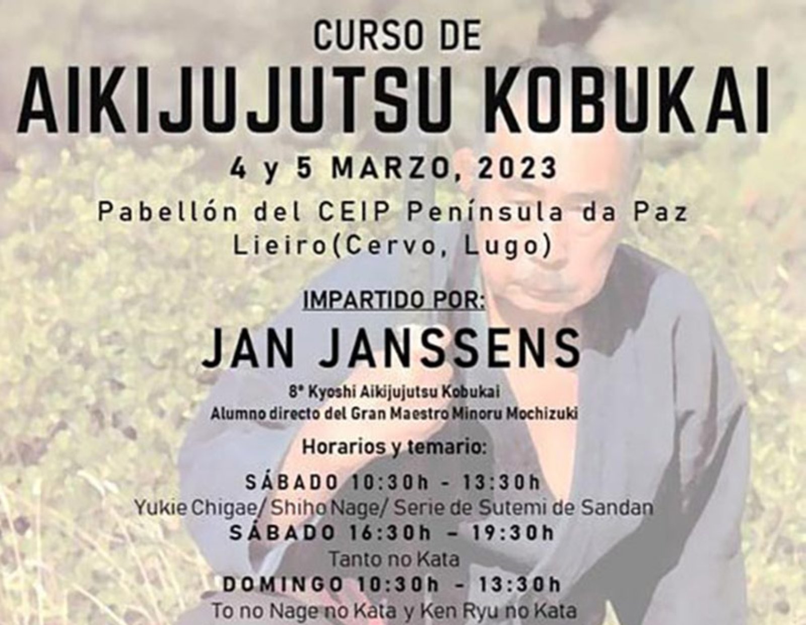Curso de Aikijujutsu Kobukai en Cervo (Lugo)