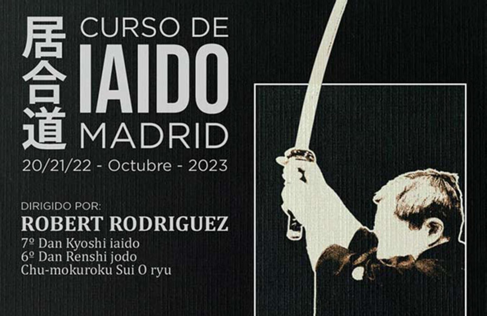 Curso de Iaido en Madrid, impartido por Robert Rodriguez