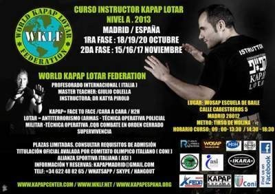Curso Instructor Kapap Nivel A