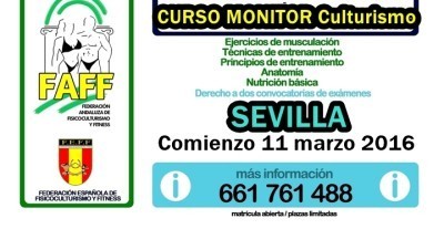 Curso Monitor Culturismo FEFF en Sevilla marzo 2016