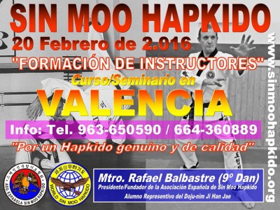 Curso de Sin Moo Hapkido en Valencia