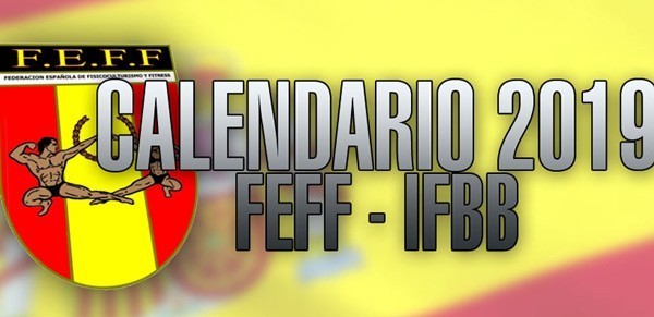 El calendario provisional de FEFF-IFBB