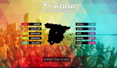 El circuito SKODA Triathlon Series llega este  domingo a Asturias