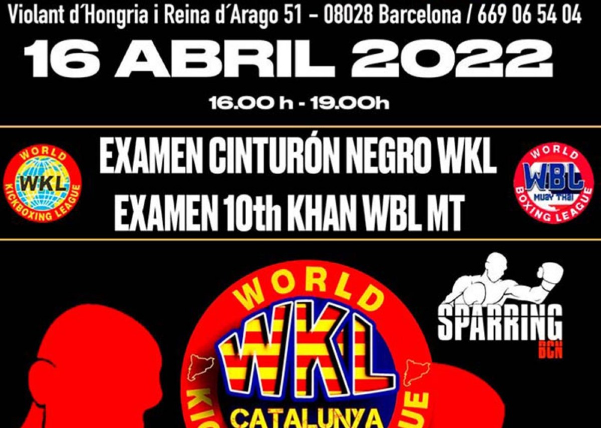 Examen Cinturn Negro WKL en Barcelona