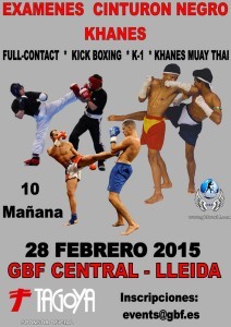 Exámenes de C.N. de Full-Contact, Kick Boxing, K1…
