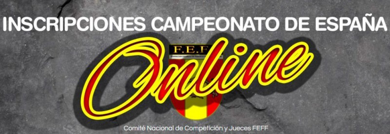 Inscripción a los Campeonatos de España 2017