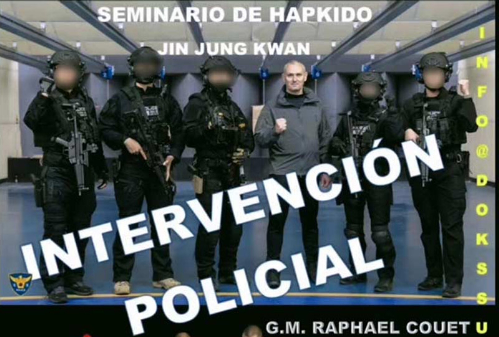 Intervención policial-Jin Jung Kwan Hapkido en Madrid