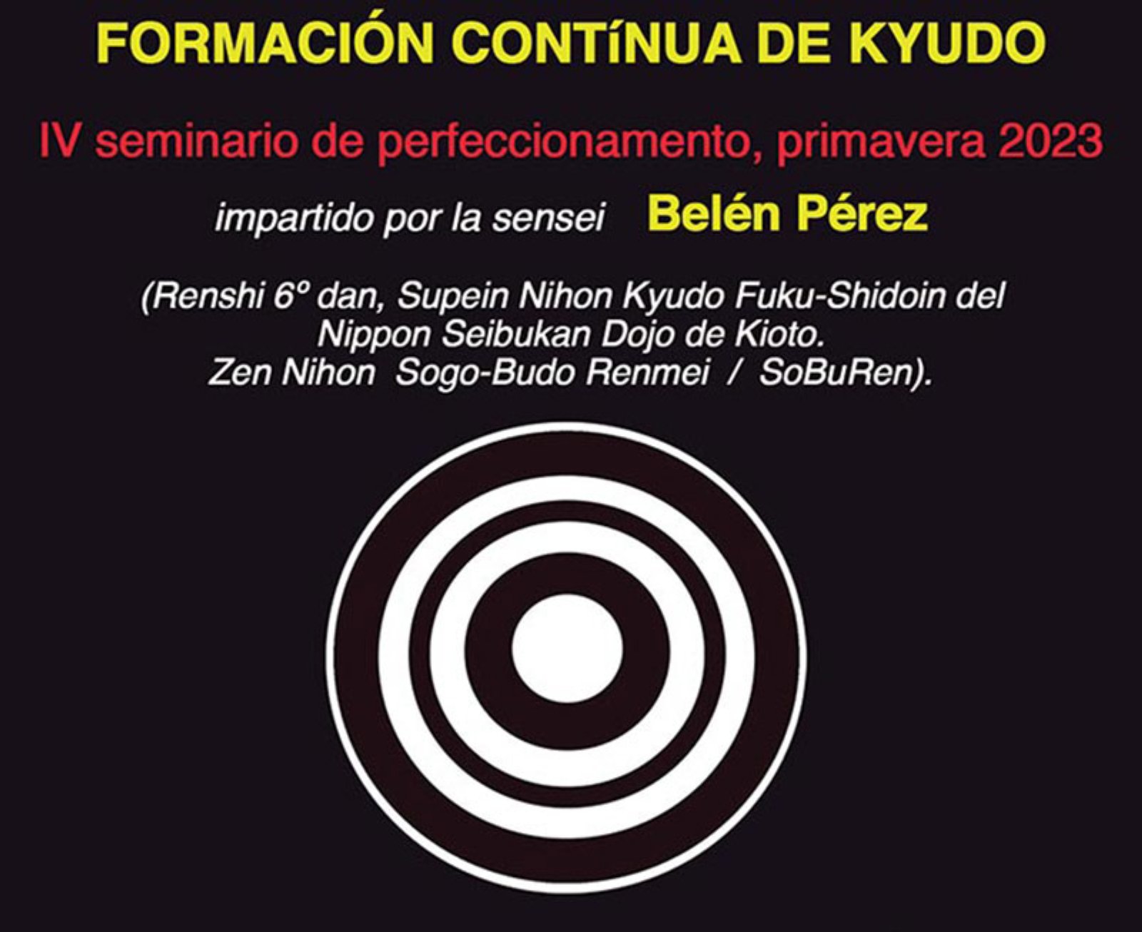 IV Seminario de perfeccionamiewnto de Kyudo en Barcelona