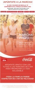 La Marcha Coca-Cola 2015 Sevilla, Movimiento es Felicidad