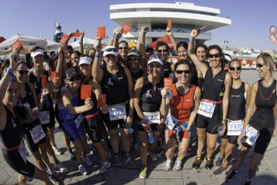 El Triatlón de la Mujer de Valencia con 360 participantes