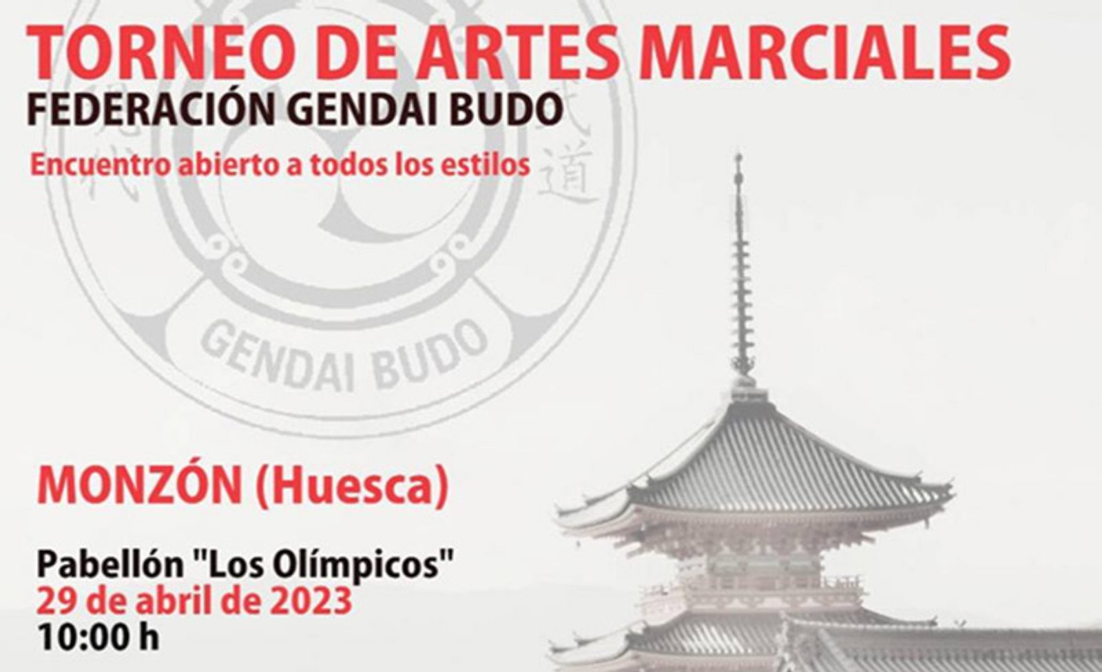 Torneo de Artes Marciales en Monzón