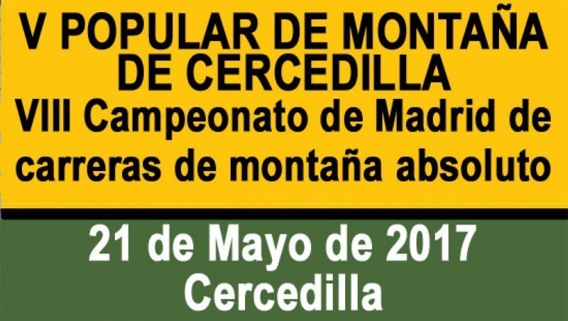 V Popular de Montaa de Cercedilla