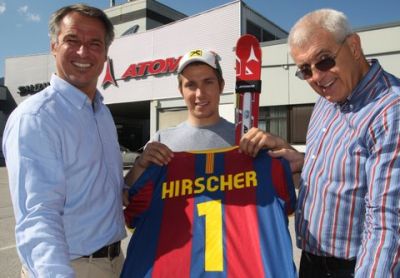 Marchel Hirscher se viste la camiseta de Messi