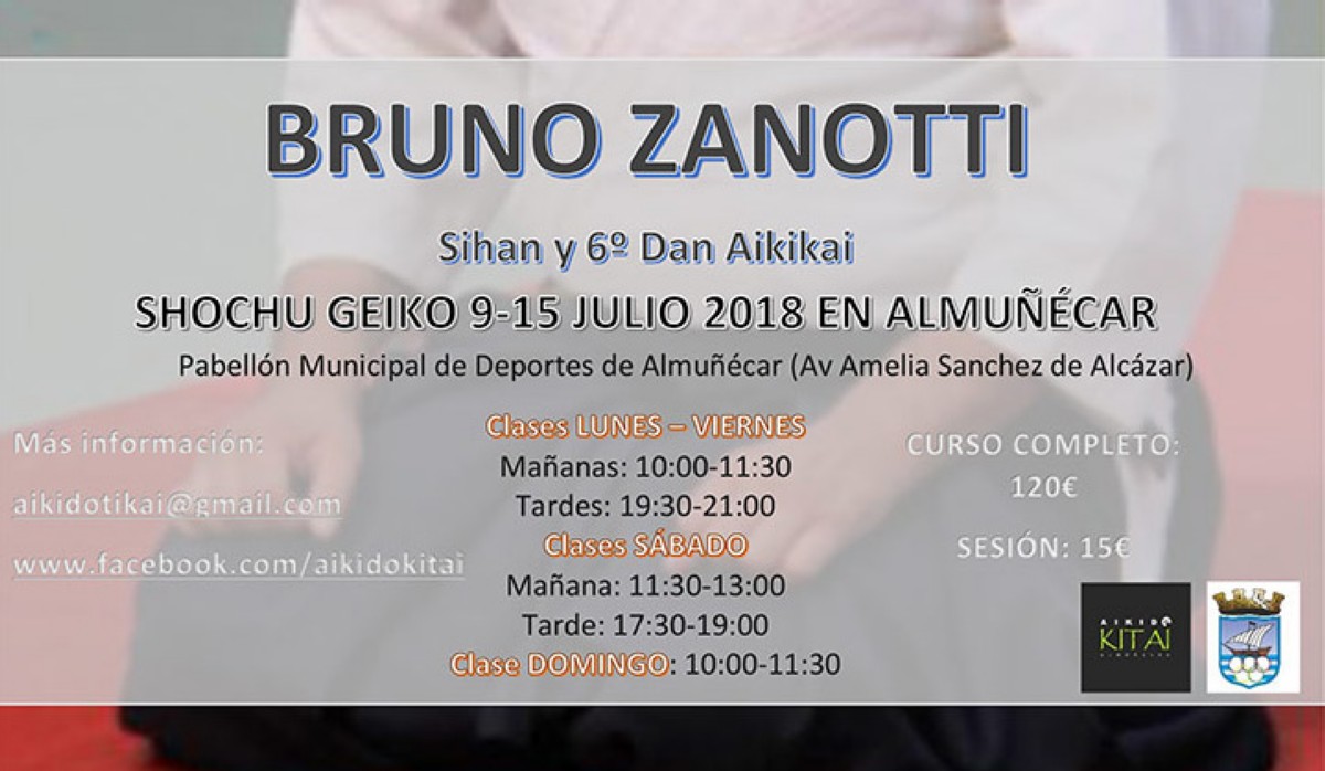 Aikido: Bruno Zanotti en Almuñécar