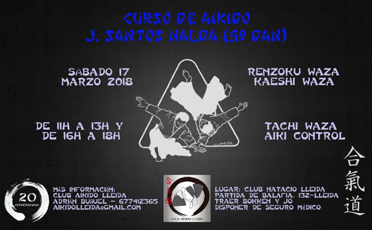 Aikido con el maestro J. Santos Nalda en Lleida