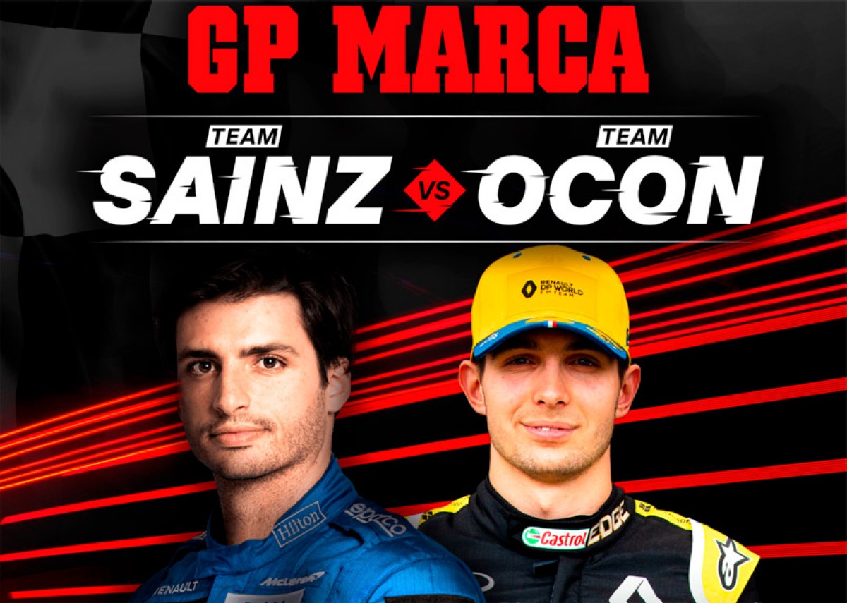 Carlos Sainz y Esteban Ocon se enfrentarán en GT Sport 