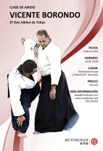 Clase de Aikido con Vicente Borondo en Barcelona