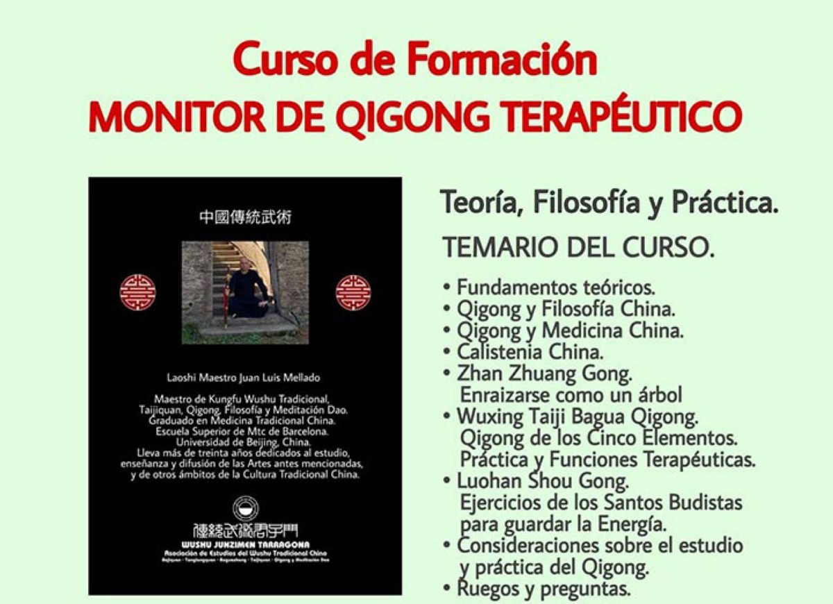 Curso de Formación de Monitor de Qigong Terapéutico